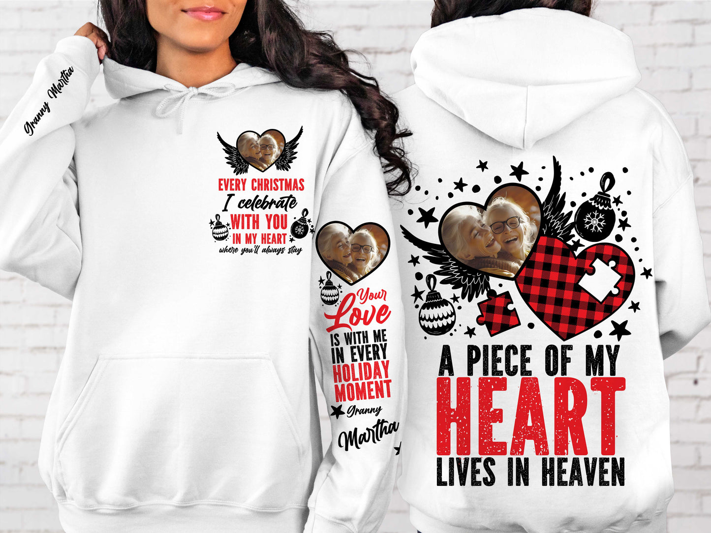Christmas remembrance hoodie Png 10 Designs Front + Back + Sleeve Memorial Designs