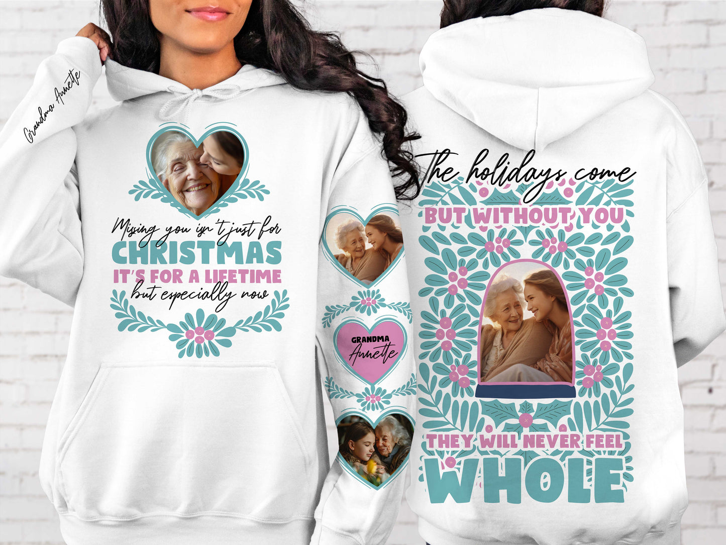 Christmas remembrance hoodie Png 10 Designs Front + Back + Sleeve Memorial Designs