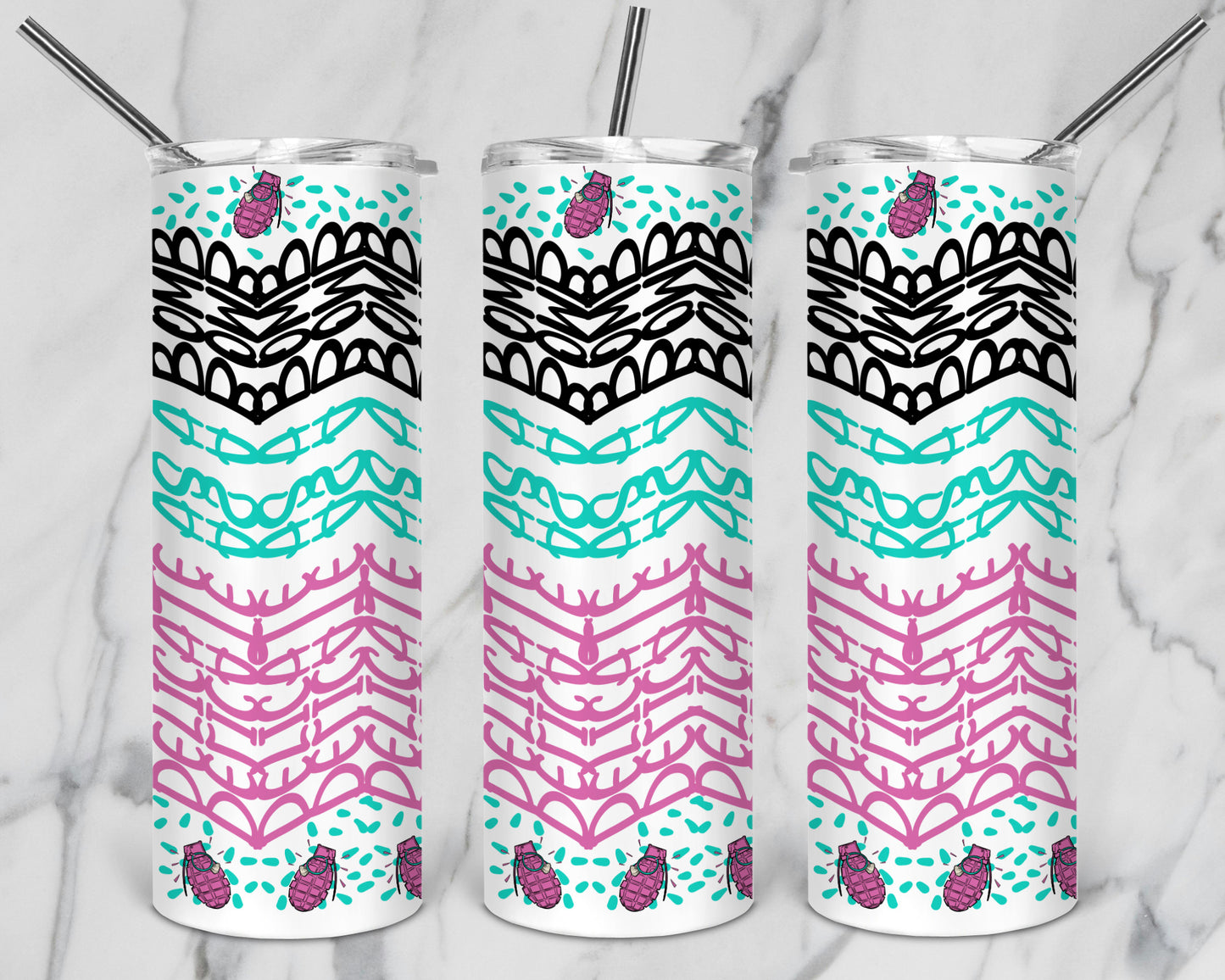 20 Designs Bundle Hidden Message Geometric 20 oz Tumbler | Hidden Message PNG SVG for Sublimation & Cricut