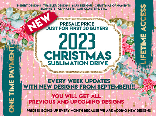 New 2023 Christmas Drive Christmas Png Designs! We are uploading New Designs Every Week
