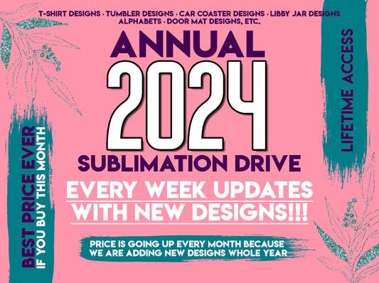 2024 Annual Drive Sublimation Designs