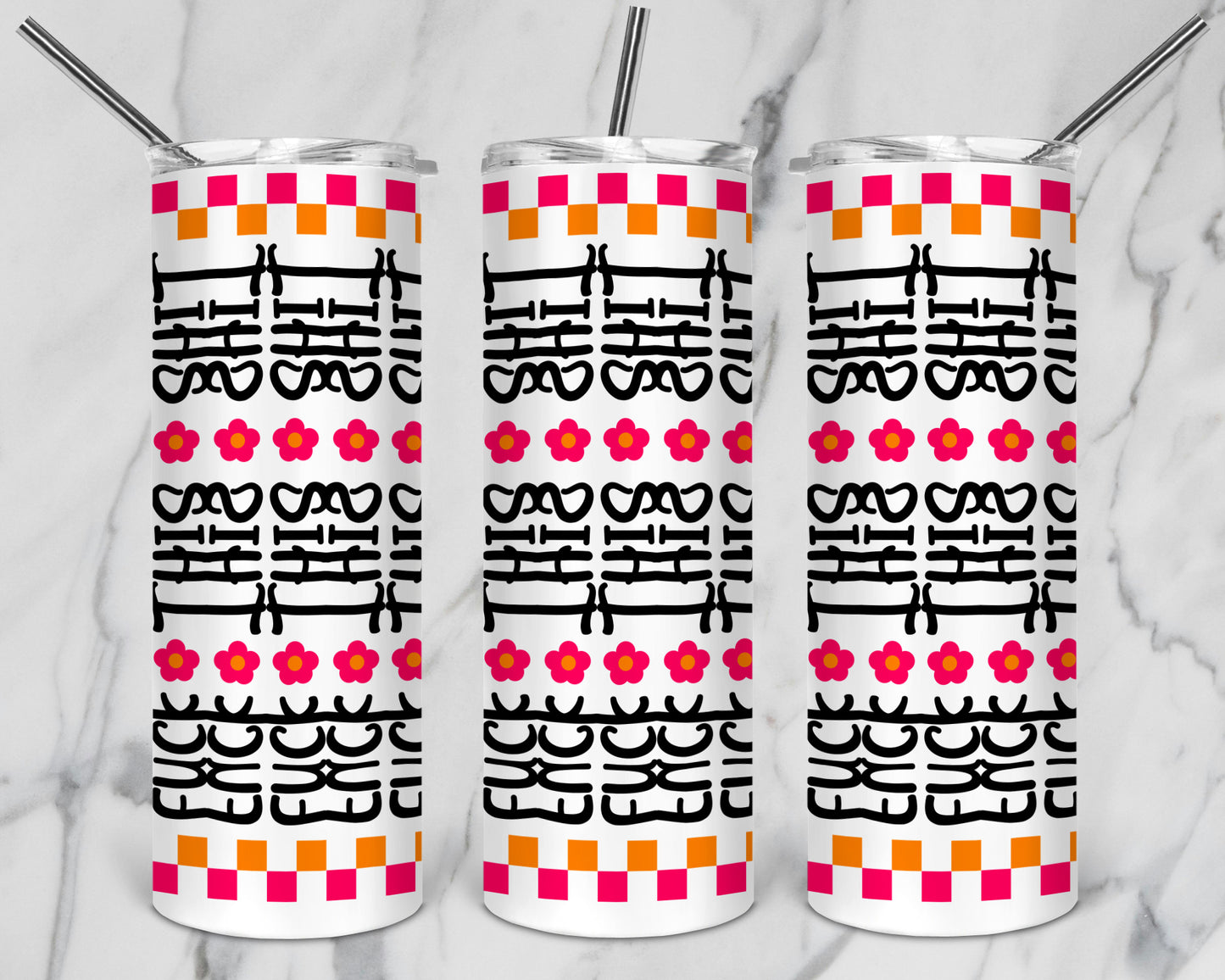 Hidden Message Geometric 20 oz Tumbler | Hidden Message PNG SVG for Sublimation & Cricut