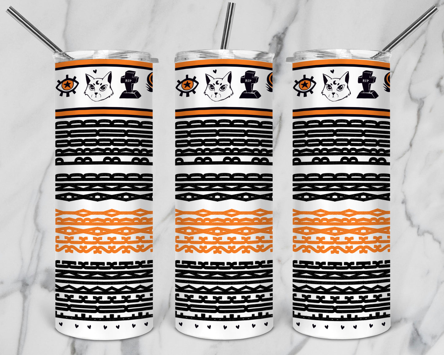 20 Designs Halloween Bundle Hidden Message Geometric 20 oz Tumbler | Hidden Message Halloween PNG Halloween SVG for Sublimation & Cricut