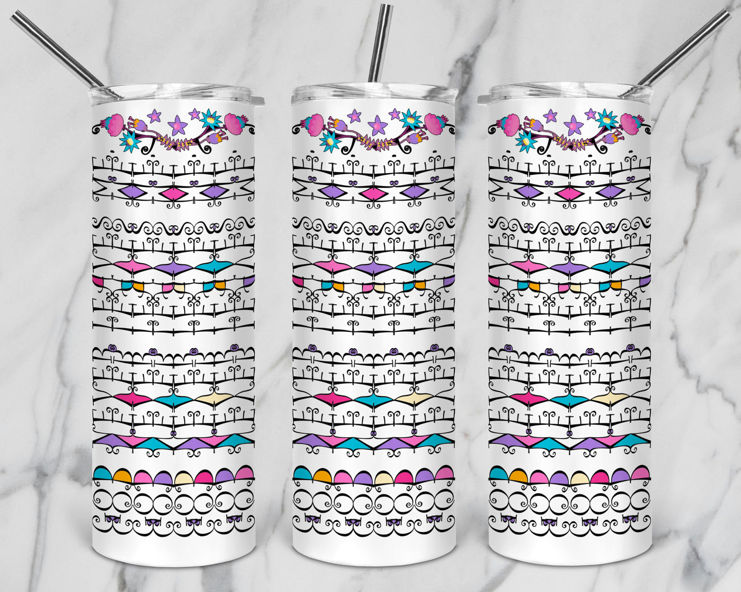10 Designs Religious Motivational Bundle Hidden Message Geometric 20 oz Tumbler | Hidden Message Halloween PNG Religious SVG for Sublimation & Cricut