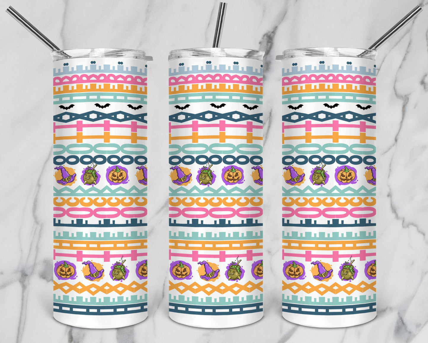 20 Designs Halloween Bundle Hidden Message Geometric 20 oz Tumbler | Hidden Message Halloween PNG Halloween SVG for Sublimation & Cricut
