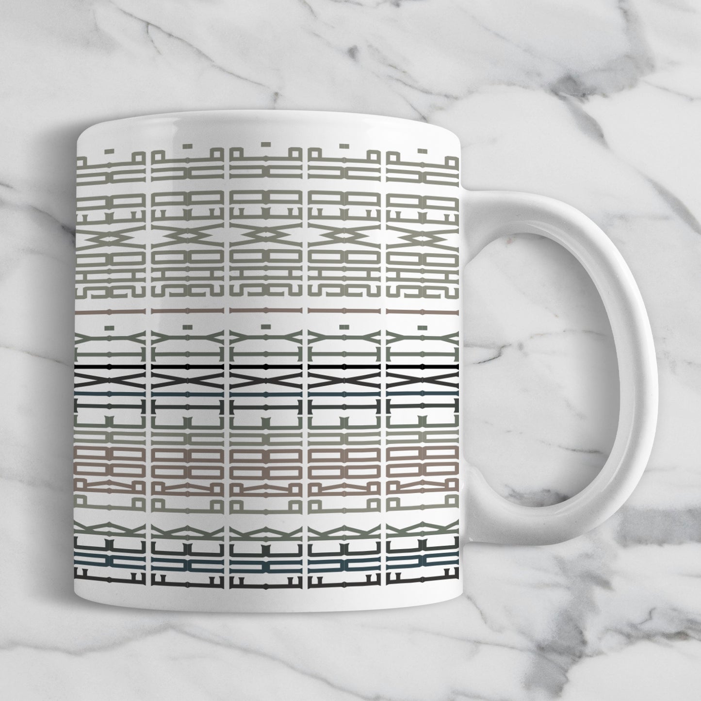 Hidden Message Geometric Mug Design | Hidden Message PNG SVG for Sublimation & Cricut