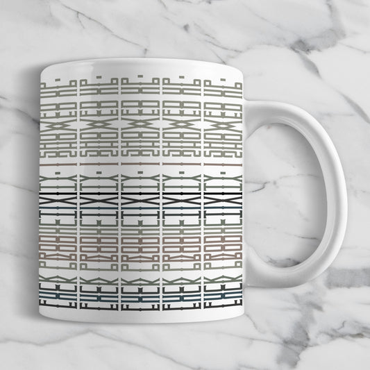 Hidden Message Geometric Mug Design | Hidden Message PNG SVG for Sublimation & Cricut