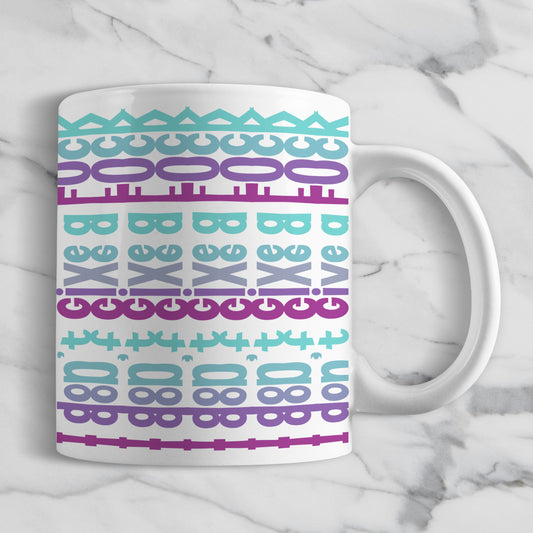 Hidden Message Geometric Mug Design | Hidden Message PNG SVG for Sublimation & Cricut