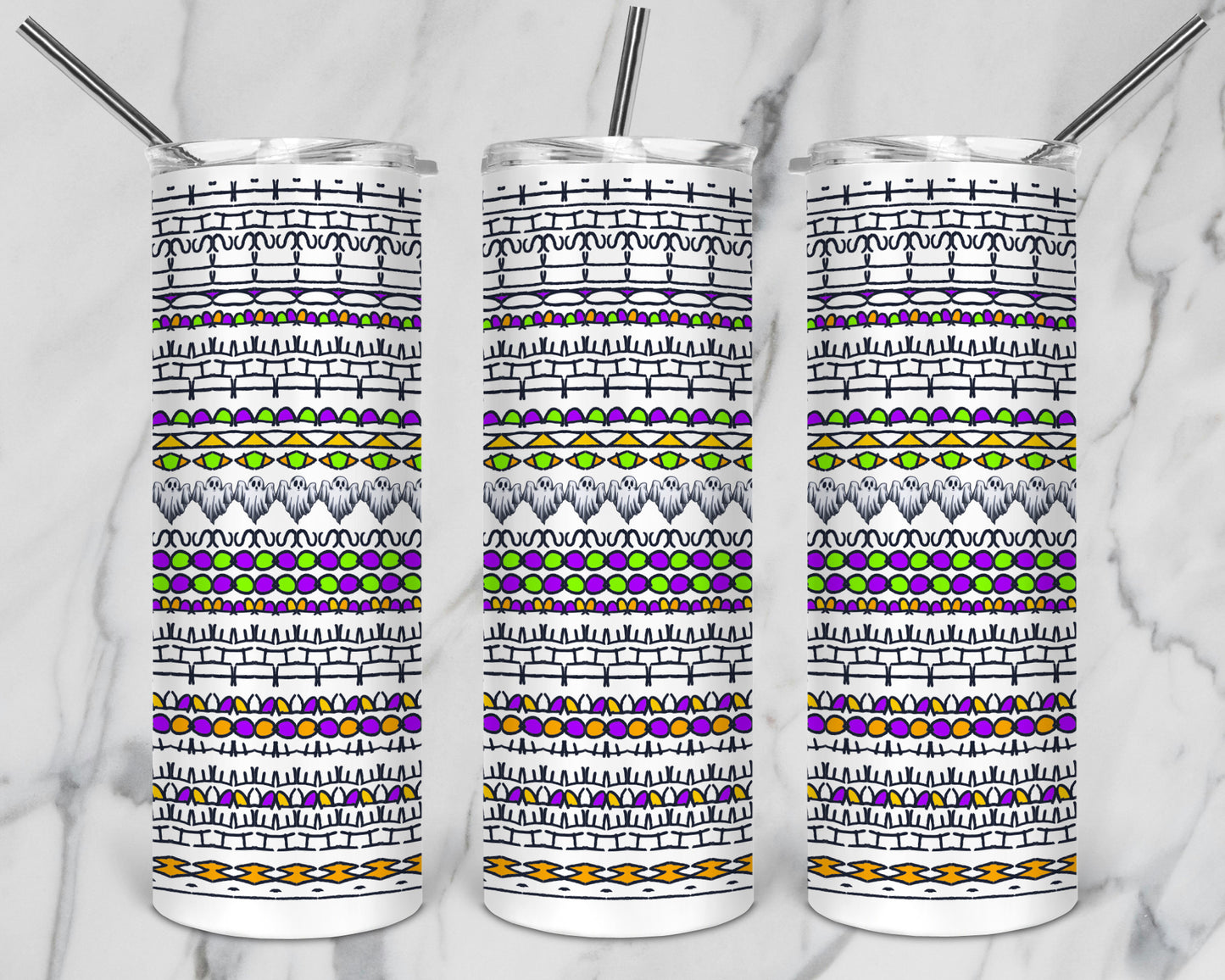 20 Designs Halloween Bundle Hidden Message Geometric 20 oz Tumbler | Hidden Message Halloween PNG Halloween SVG for Sublimation & Cricut