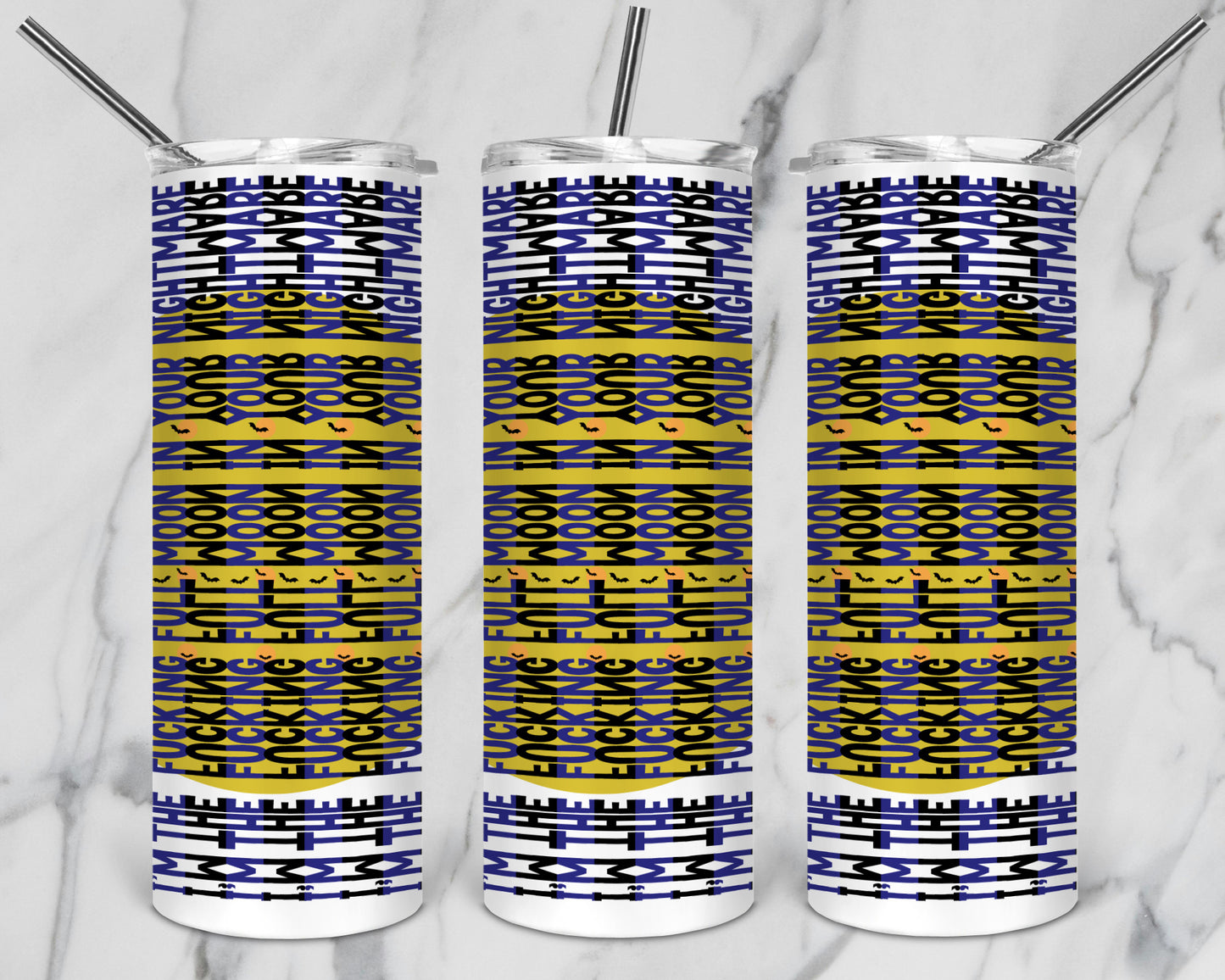 10 Designs Halloween Bundle Hidden Message Geometric 20 oz Tumbler | Hidden Message Halloween PNG Halloween SVG for Sublimation & Cricut
