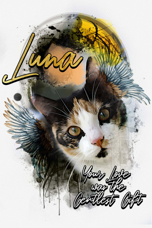 Watercolor portrait Watercolor Pet Portrait From Photo, Custom Pet Portrait from photo, Dog Painting Pet Painting, Gift Pet Memorial Birthday, Dog Watercolor