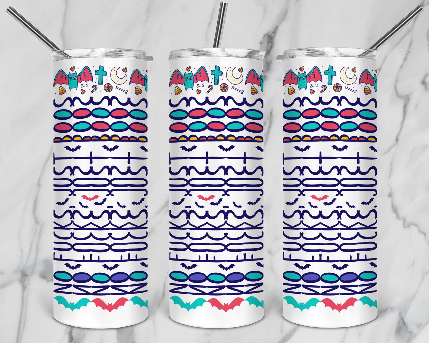 20 Designs Halloween Bundle Hidden Message Geometric 20 oz Tumbler | Hidden Message Halloween PNG Halloween SVG for Sublimation & Cricut