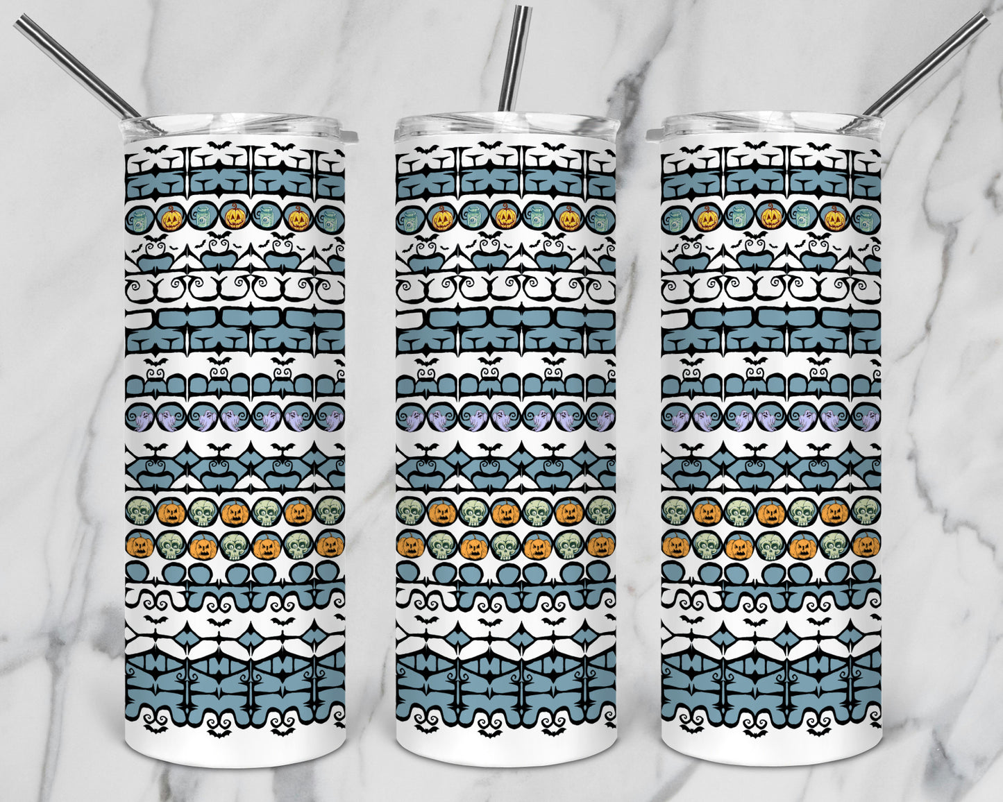 20 Designs Halloween Bundle Hidden Message Geometric 20 oz Tumbler | Hidden Message Halloween PNG Halloween SVG for Sublimation & Cricut