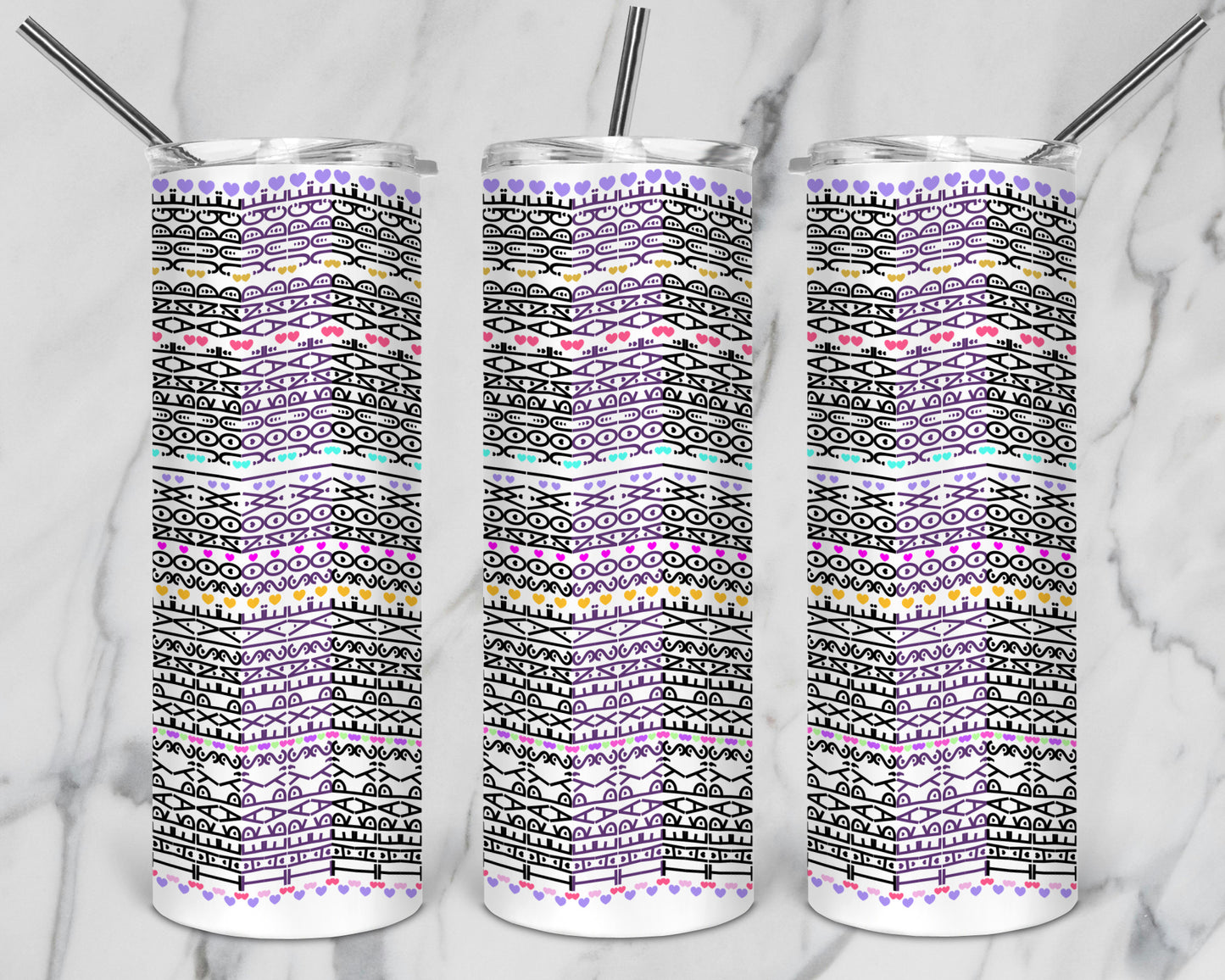 20 Designs Bundle Hidden Message Geometric 20 oz Tumbler | Hidden Message PNG SVG for Sublimation & Cricut