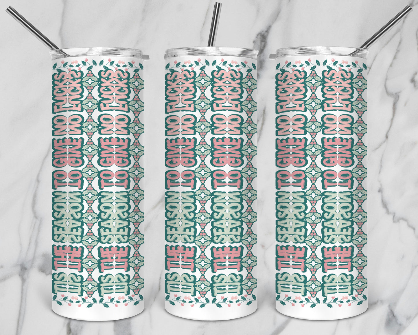 20 Designs Snarky Christmas Bundle Hidden Message Geometric 20 oz Tumbler | Hidden Message Christmas PNG Christmas SVG for Sublimation & Cricut