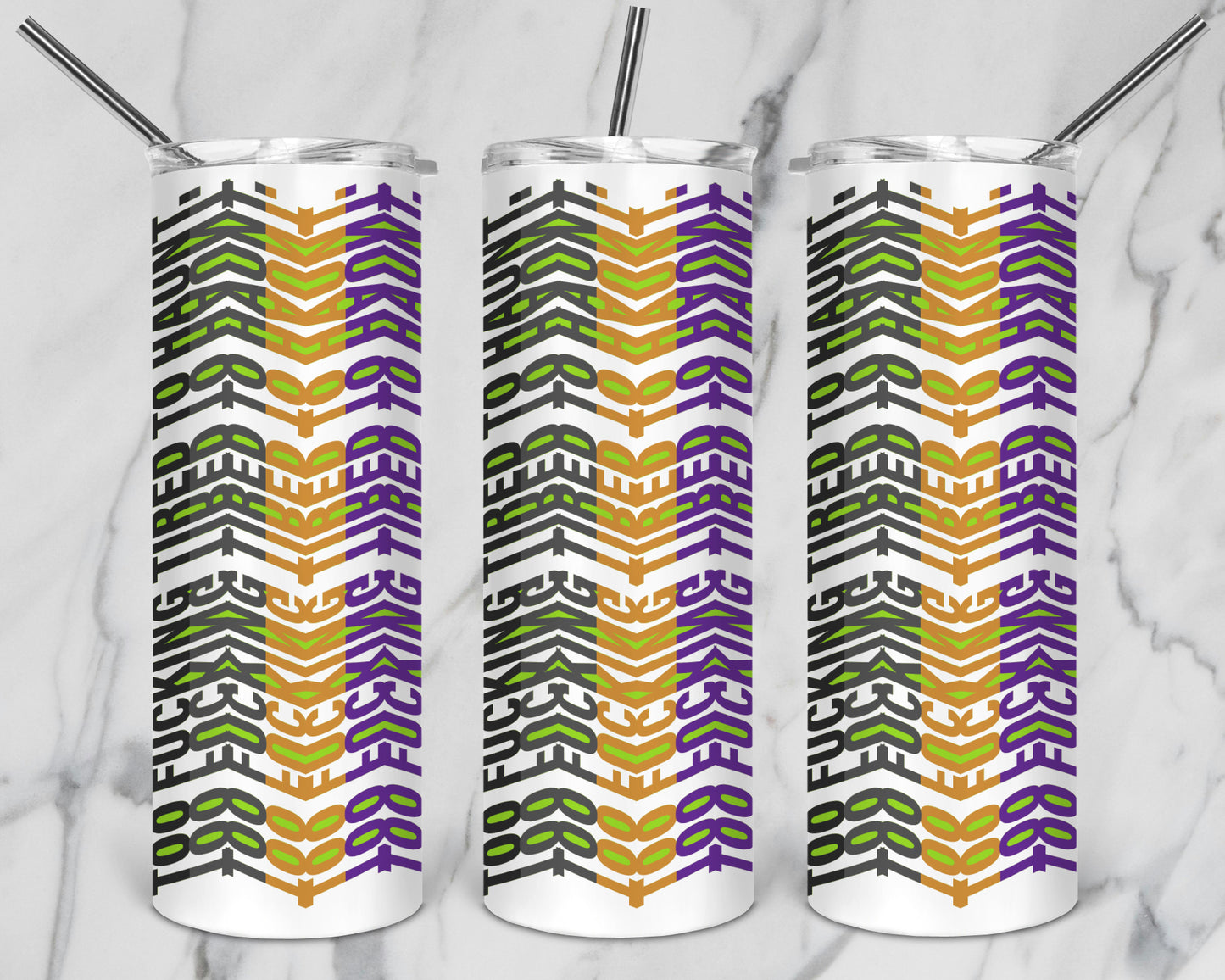 20 Designs Halloween Bundle Hidden Message Geometric 20 oz Tumbler | Hidden Message Halloween PNG Halloween SVG for Sublimation & Cricut