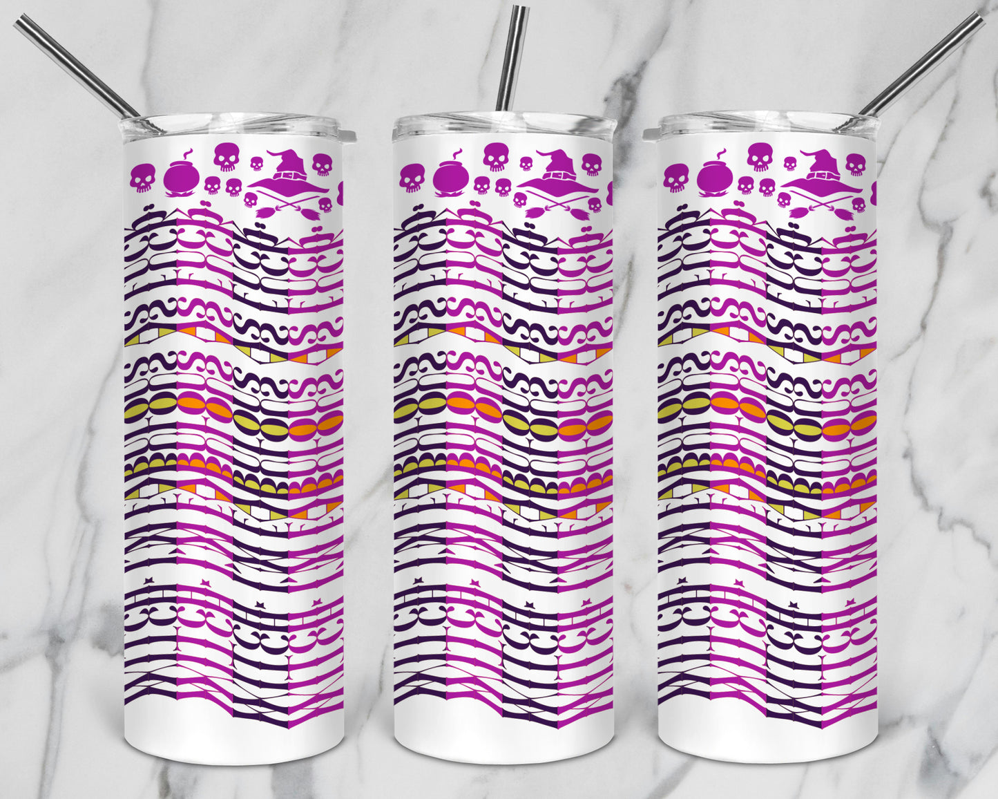 20 Designs Halloween Bundle Hidden Message Geometric 20 oz Tumbler | Hidden Message Halloween PNG Halloween SVG for Sublimation & Cricut