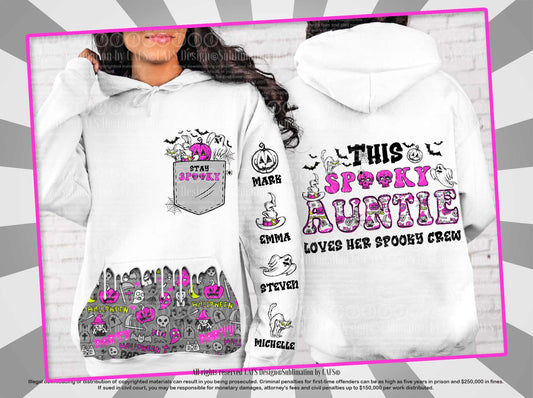 Halloween Png Designs with Sleeve Designs and Pocket Designs for Hoodies This Mama loves her Crew png