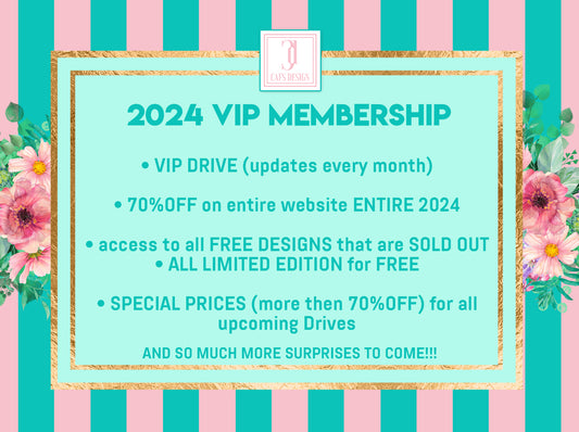 2024 VIP Membership Png Designs