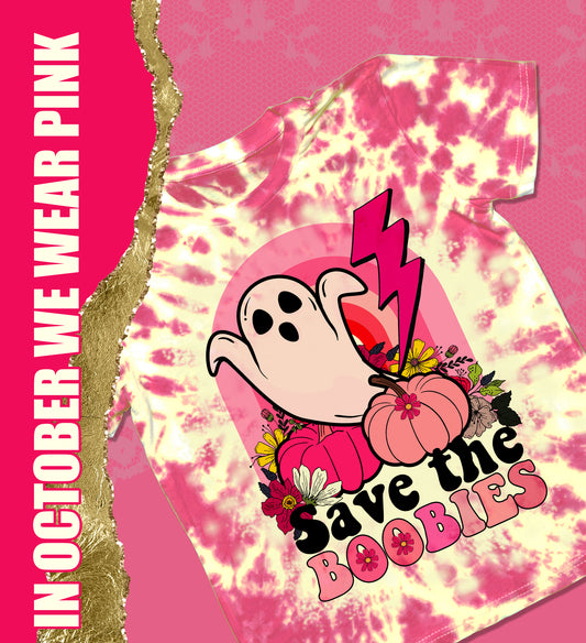 Save the Boobies Png Sublimation Design Awareness Png Design In October We Wear Pink Sublimation Design