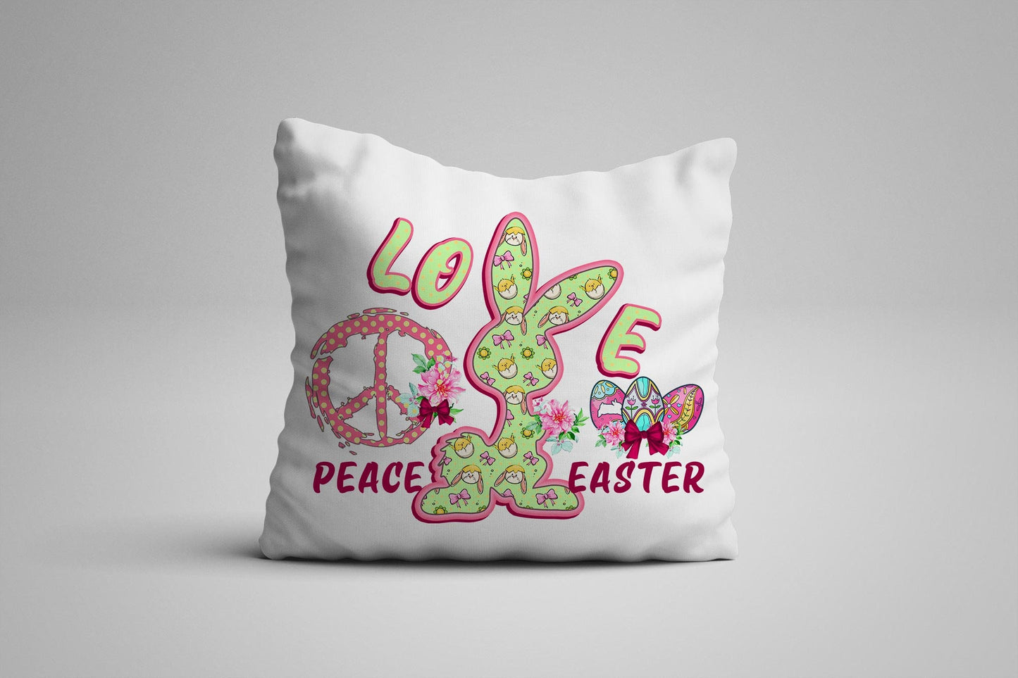 5 Easter Sublimation Design Bundle Png- PEACE LOVE BUNNY Easter - Easter Sublimation Template Png Easter Sublimation Bunny Design Sublimation