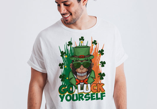 St. Patricks Day Png - GO LUCK Yourself - Sublimation Digital Design