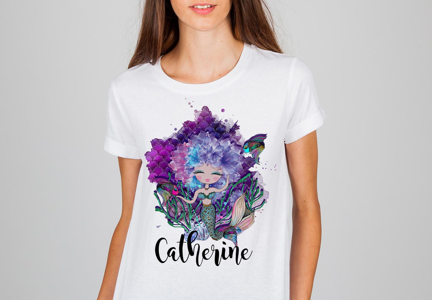 MERMAID Yes I am really Mermaid MERMAID DESIGN Sublimation Digital Design Png Download, Tshirt, Template Illustration Mermaid Sublimation