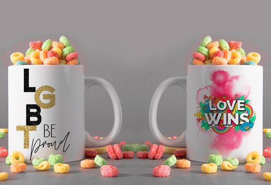 LGBT Pride Mug Template Designs for Sublimation Printing Lgbt Pride sublimation mug PNG gey Pride mug design Lesbian Pride mug 10 designs