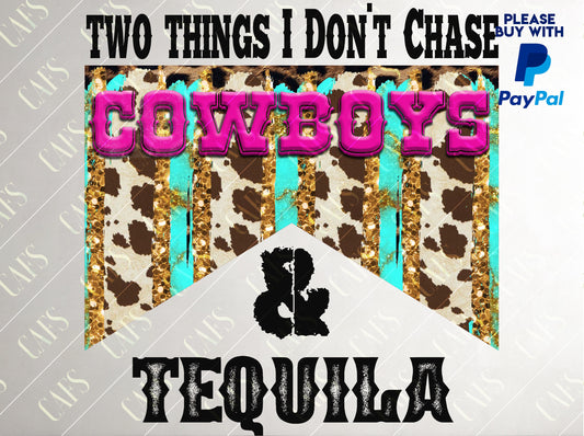 Western COWBOY AND TEQUILA Sublimation Png