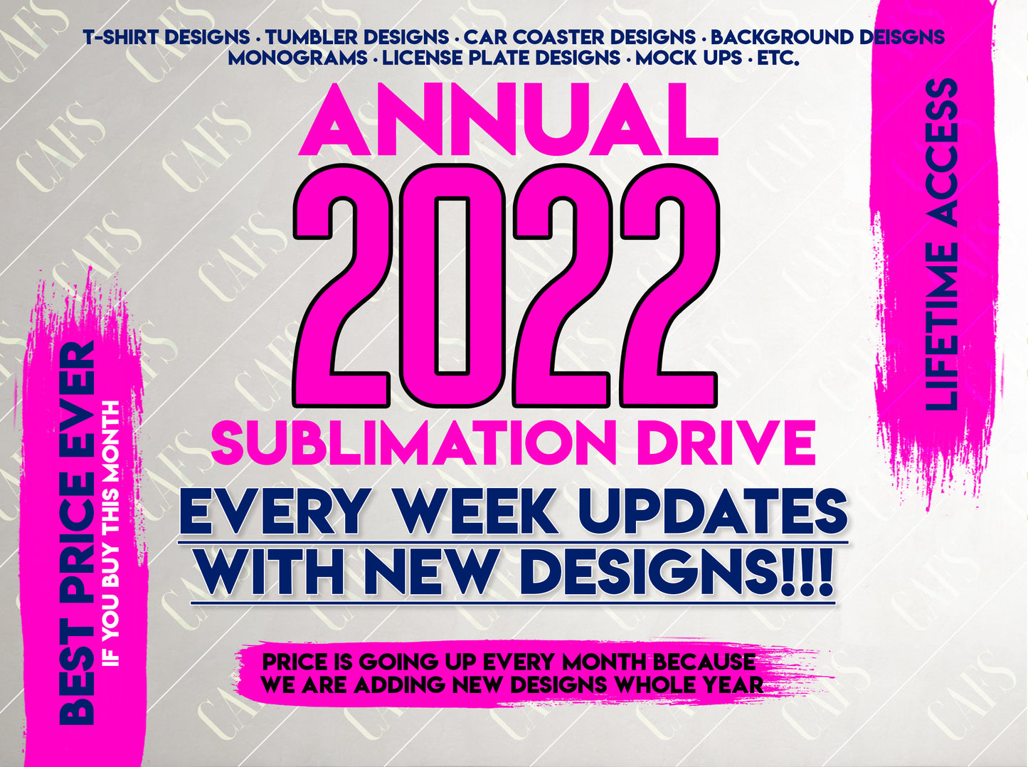 Annual Sublimation Drive 2022 Png Designs, Tumbler Designs