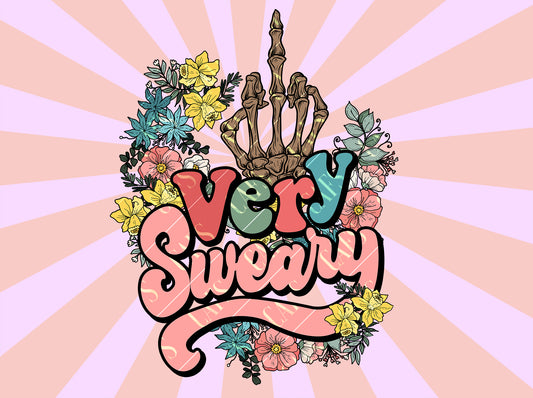 Very Sweary Png Cuss Word Png Very Sweary Sublimation Design Very Sweary Dtg Design and Dtf Design