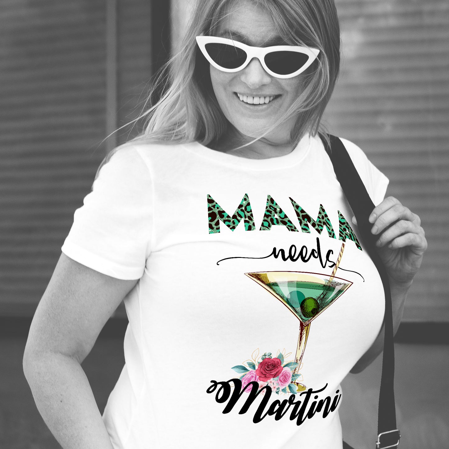 Sublimation Design MAMA NEEDS Martini PNG Digital Design