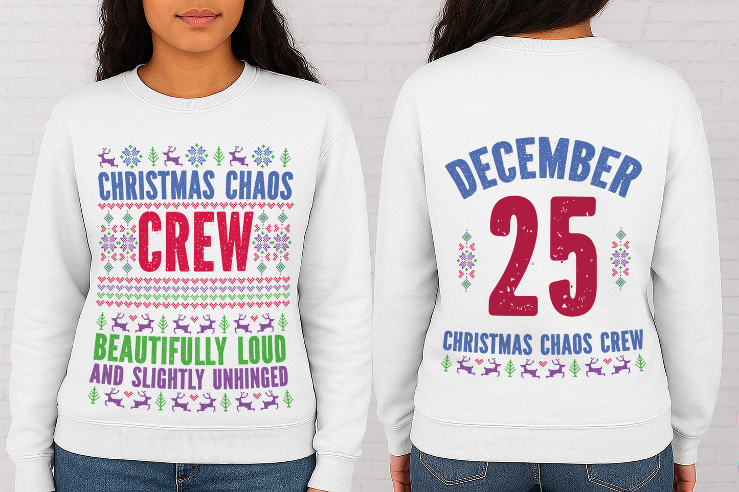 10 Designs Bundle The ultimate Christmas Crew collection Digital Designs Funny Christmas Crew Shirt Designs PNG and SVG | 10 Front & Back Holiday Sublimation PNGs | Family, Sarcastic & Festive Quotes