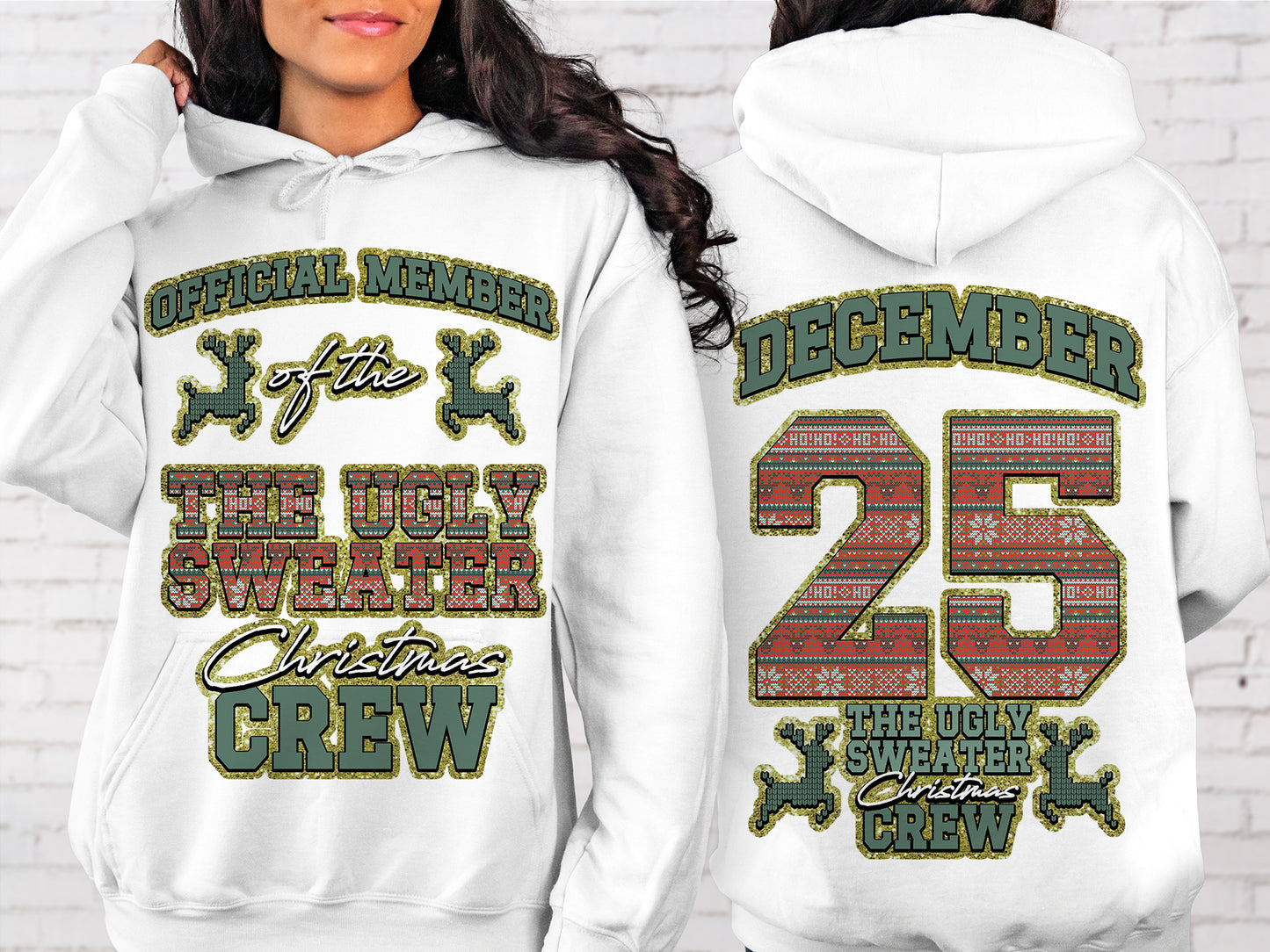 Funny Christmas T-Shirt PNG | Christmas Crew PNG The Ugly Sweater Christmas Crew PNG | Instant Download Holiday Designs for Sublimation & Crafts