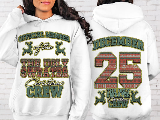 Funny Christmas T-Shirt PNG | Christmas Crew PNG The Ugly Sweater Christmas Crew PNG | Instant Download Holiday Designs for Sublimation & Crafts