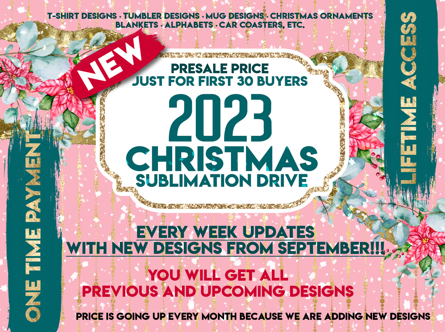 New 2023 Christmas Drive Christmas Png Designs! We are uploading New Designs Every Week