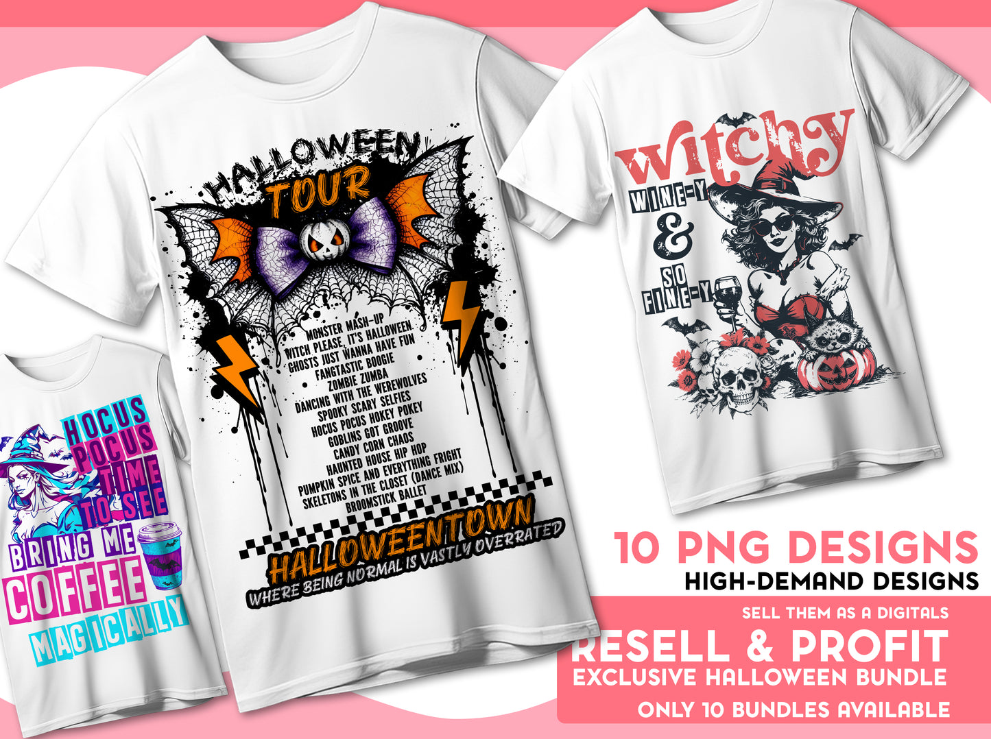 Halloween Exclusive Bundle Digital Designs with full commercial License you can resell as a Digital Files