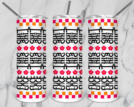 Hidden Message Geometric 20 oz Tumbler | Hidden Message PNG SVG for Sublimation & Cricut