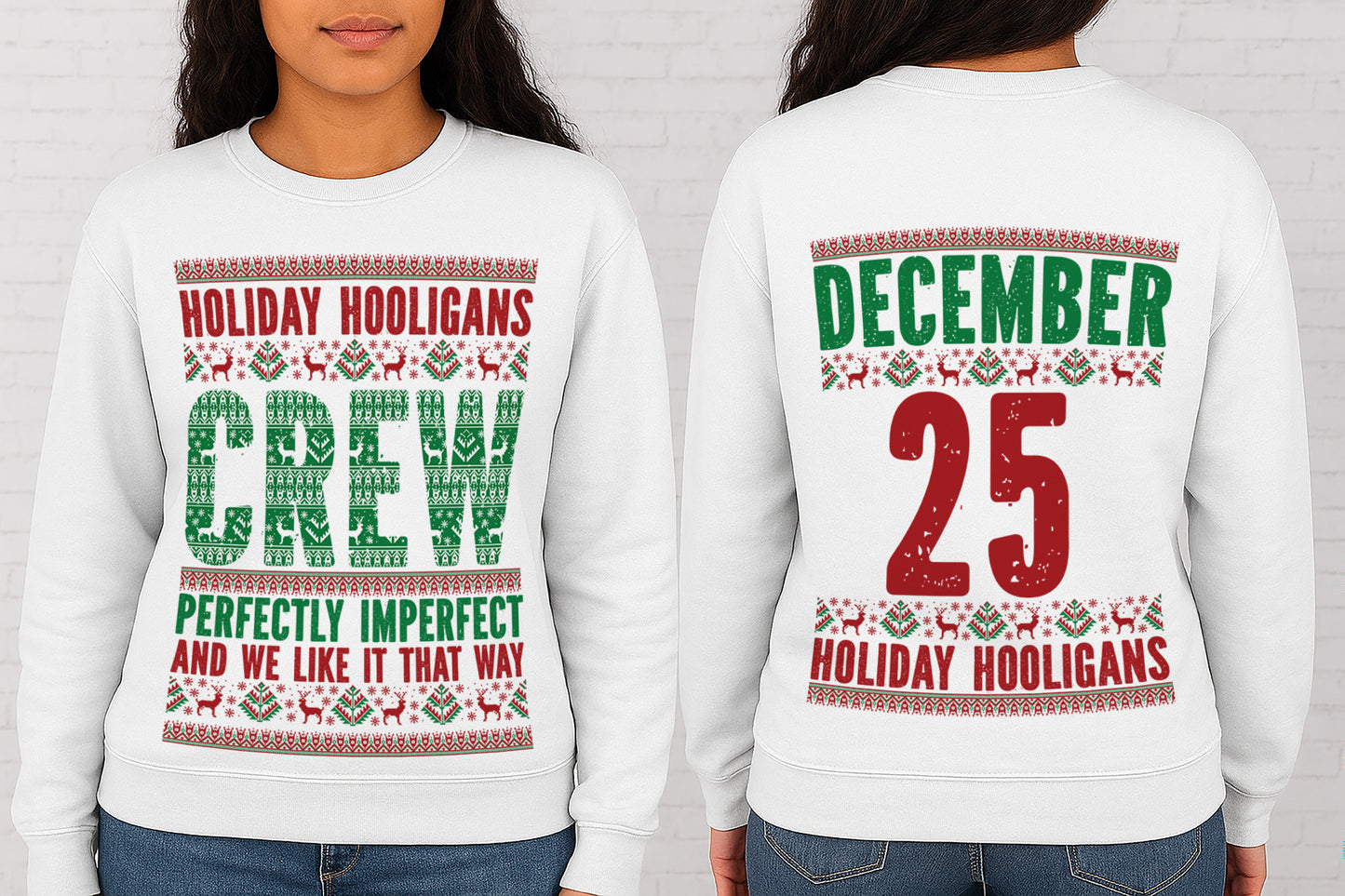 10 Designs Bundle The ultimate Christmas Crew collection Digital Designs Funny Christmas Crew Shirt Designs PNG and SVG | 10 Front & Back Holiday Sublimation PNGs | Family, Sarcastic & Festive Quotes