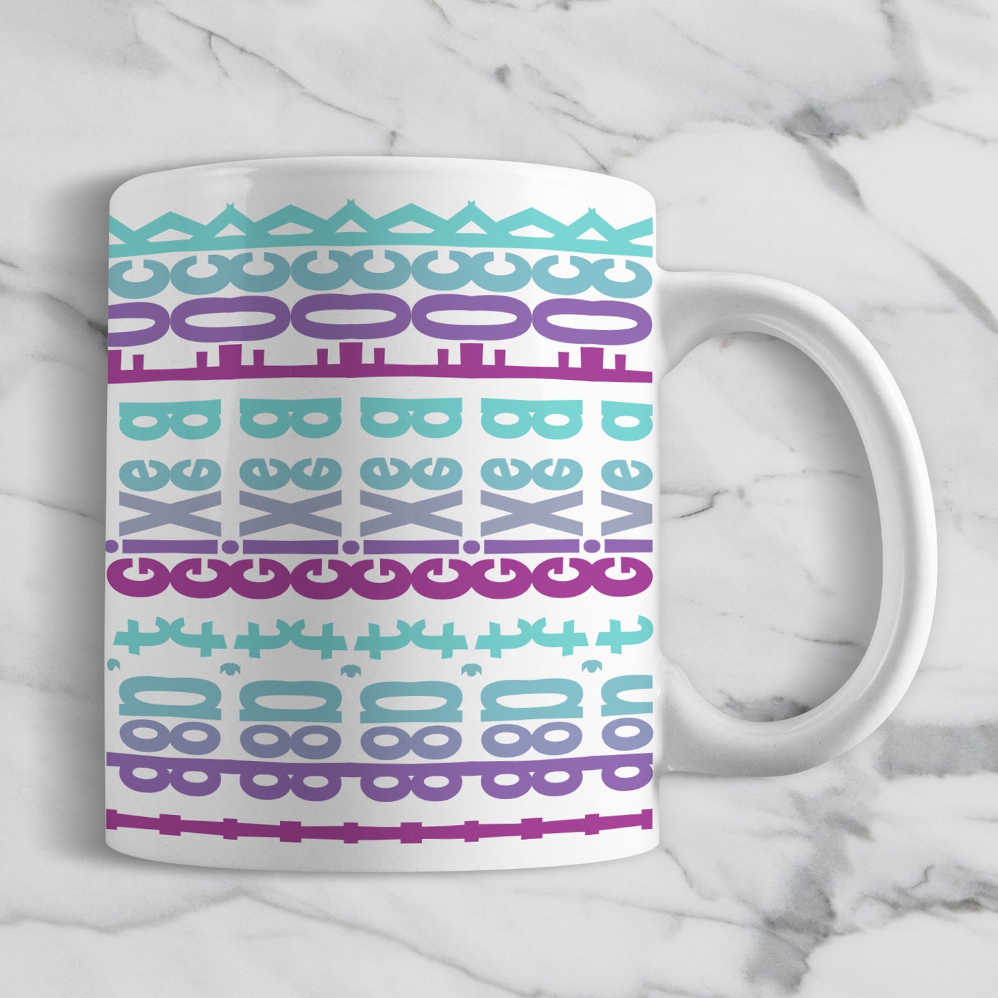 Hidden Message Geometric Mug Design | Hidden Message PNG SVG for Sublimation & Cricut