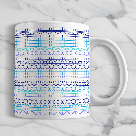 Hidden Message Geometric Mug Design | Hidden Message PNG SVG for Sublimation & Cricut