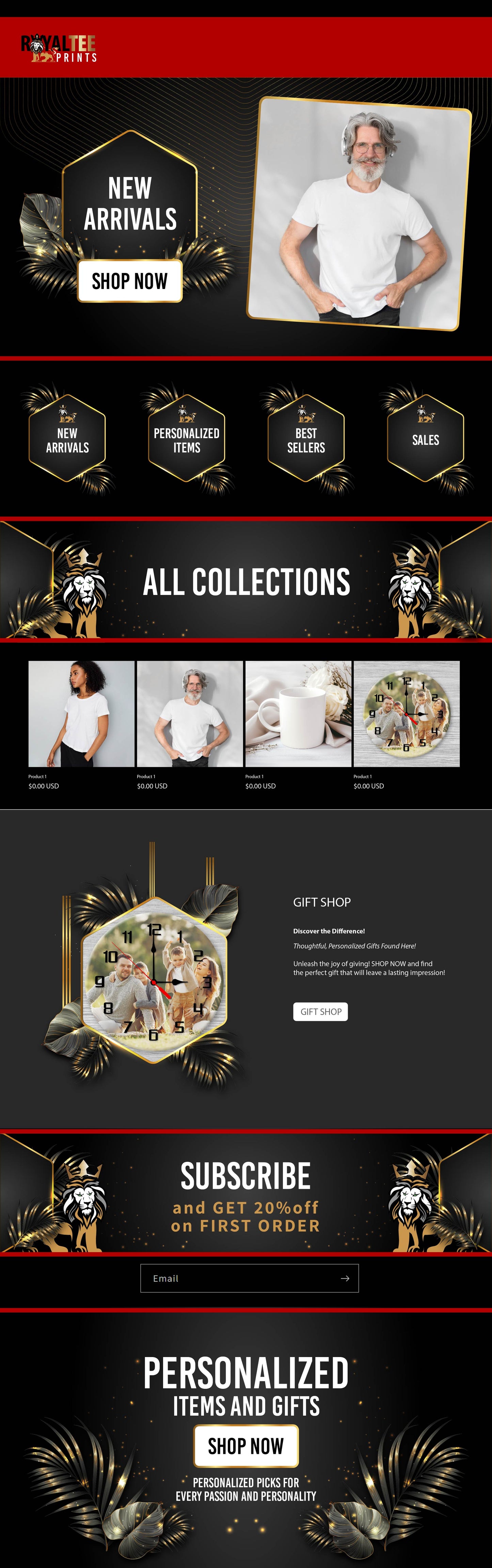 Shopify Store Design + Setup  Royaltee Store