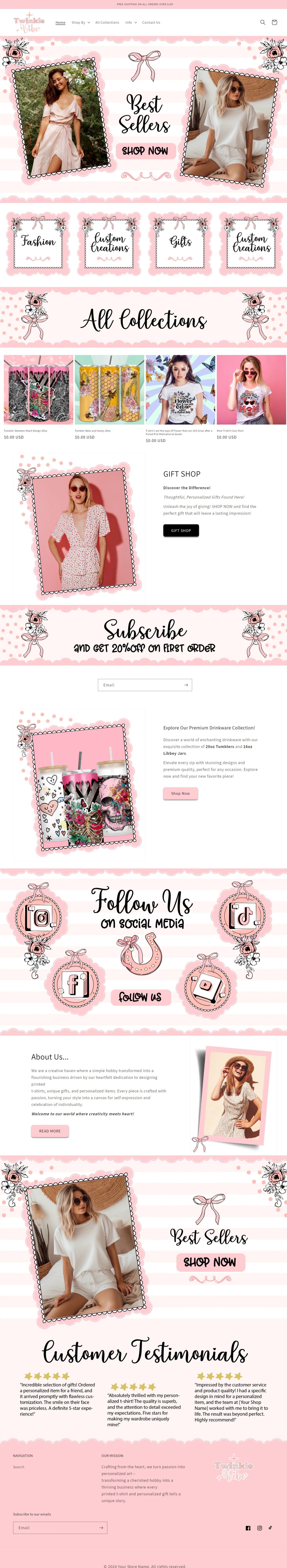 Shopify Store Design + Setup Coquette Store