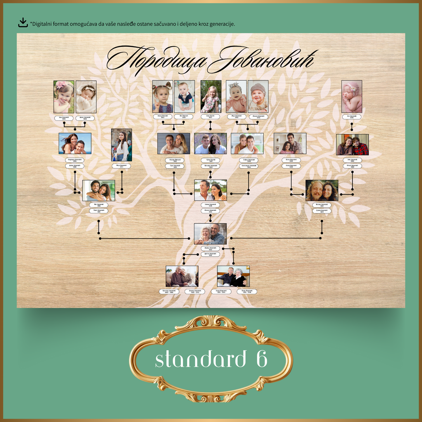 Porodicno Stablo 5 Generacija - Standard Paket