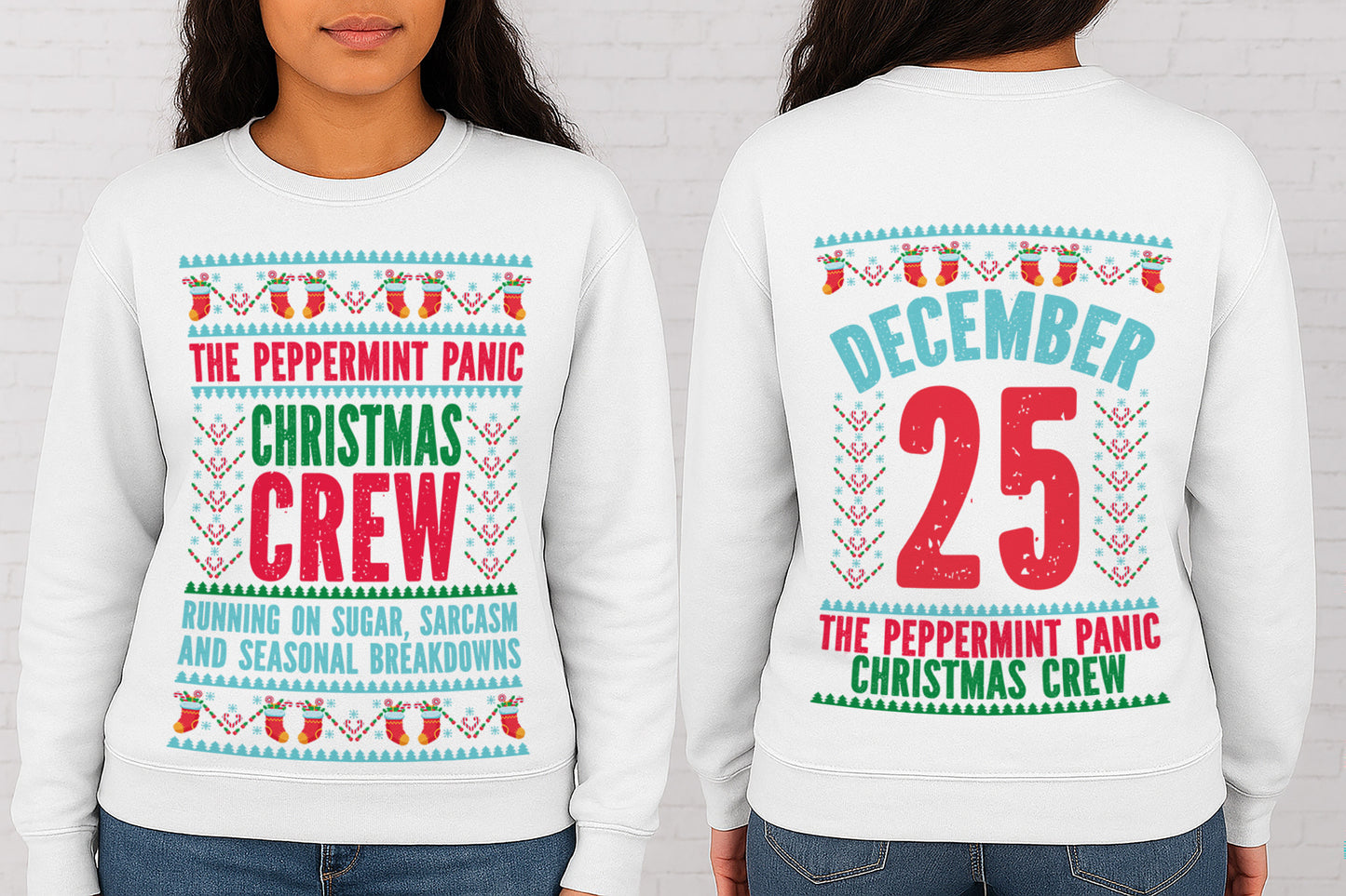 10 Designs Bundle The ultimate Christmas Crew collection Digital Designs Funny Christmas Crew Shirt Designs PNG and SVG | 10 Front & Back Holiday Sublimation PNGs | Family, Sarcastic & Festive Quotes