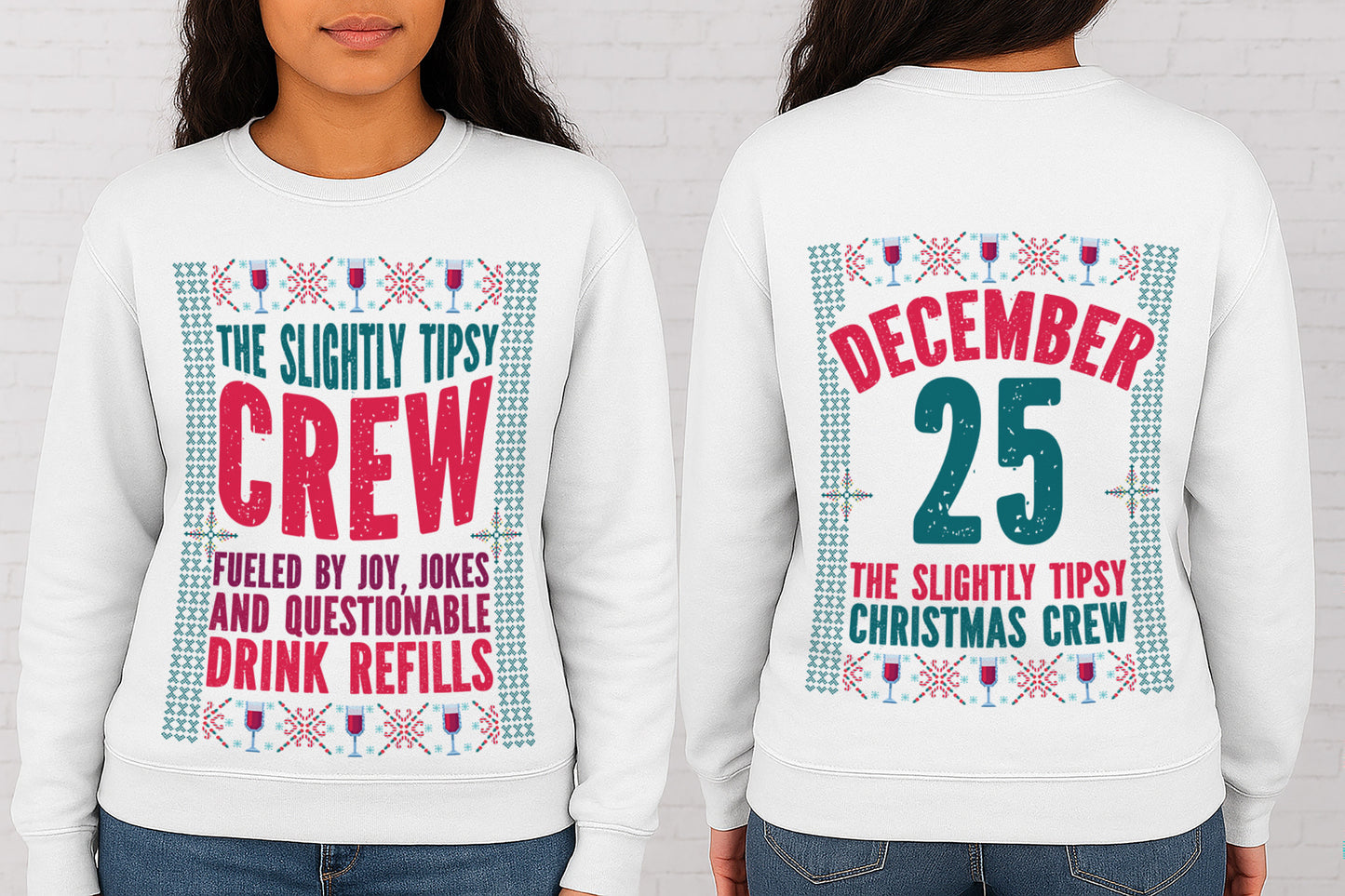 10 Designs Bundle The ultimate Christmas Crew collection Digital Designs Funny Christmas Crew Shirt Designs PNG and SVG | 10 Front & Back Holiday Sublimation PNGs | Family, Sarcastic & Festive Quotes