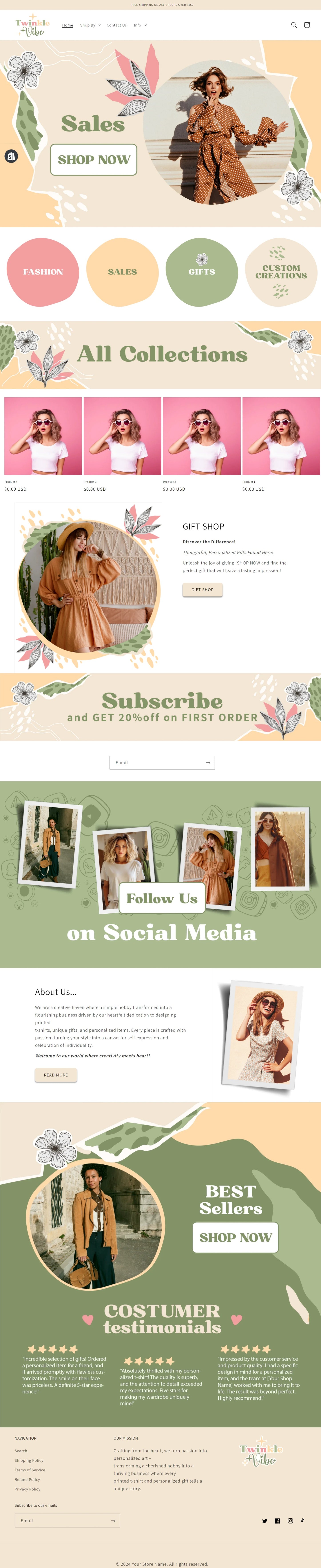 Shopify Store Design + Happy Flor Store