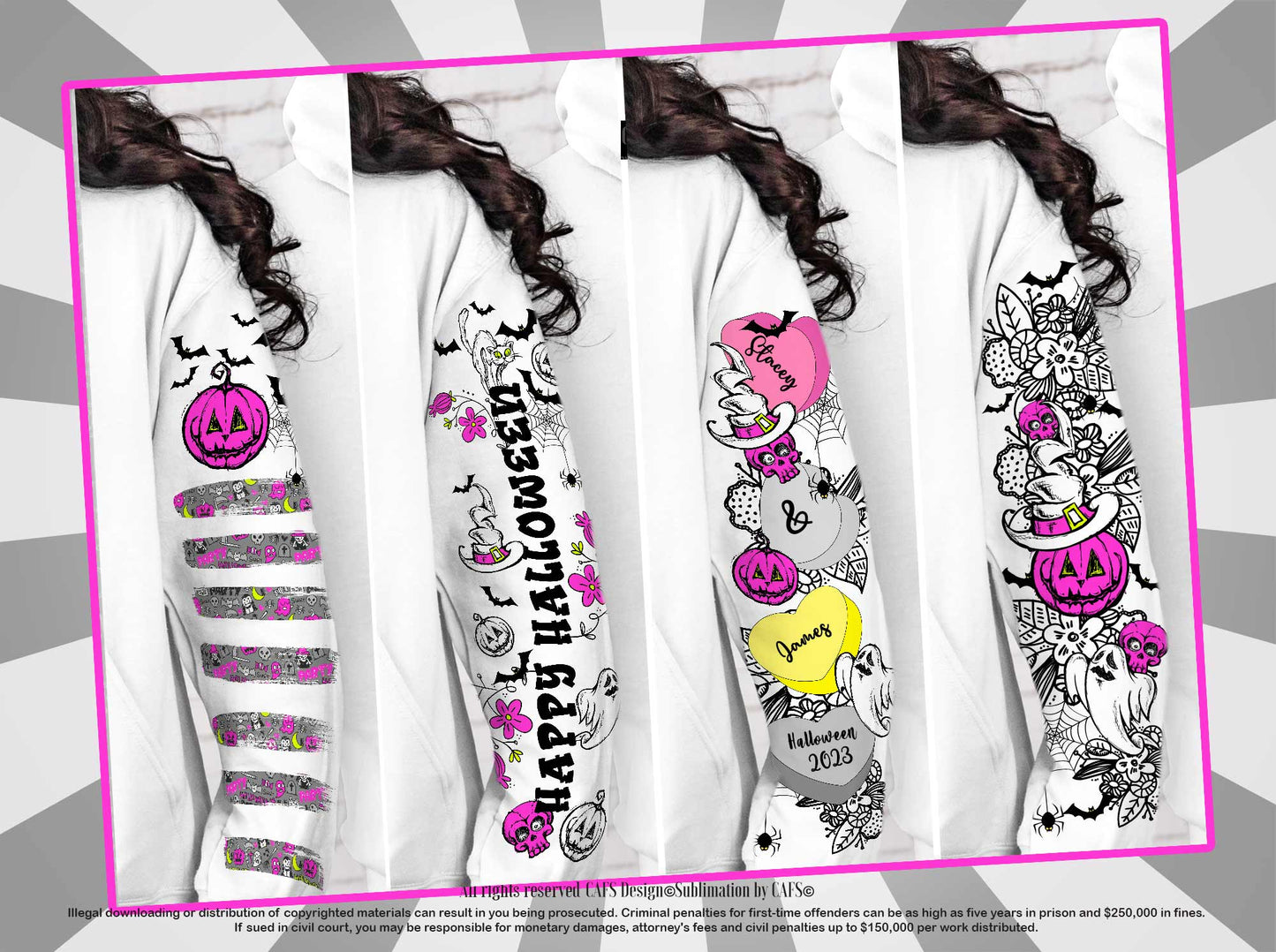 Halloween Png Designs with Sleeve Designs and Pocket Designs for Hoodies This Mama loves her Crew png