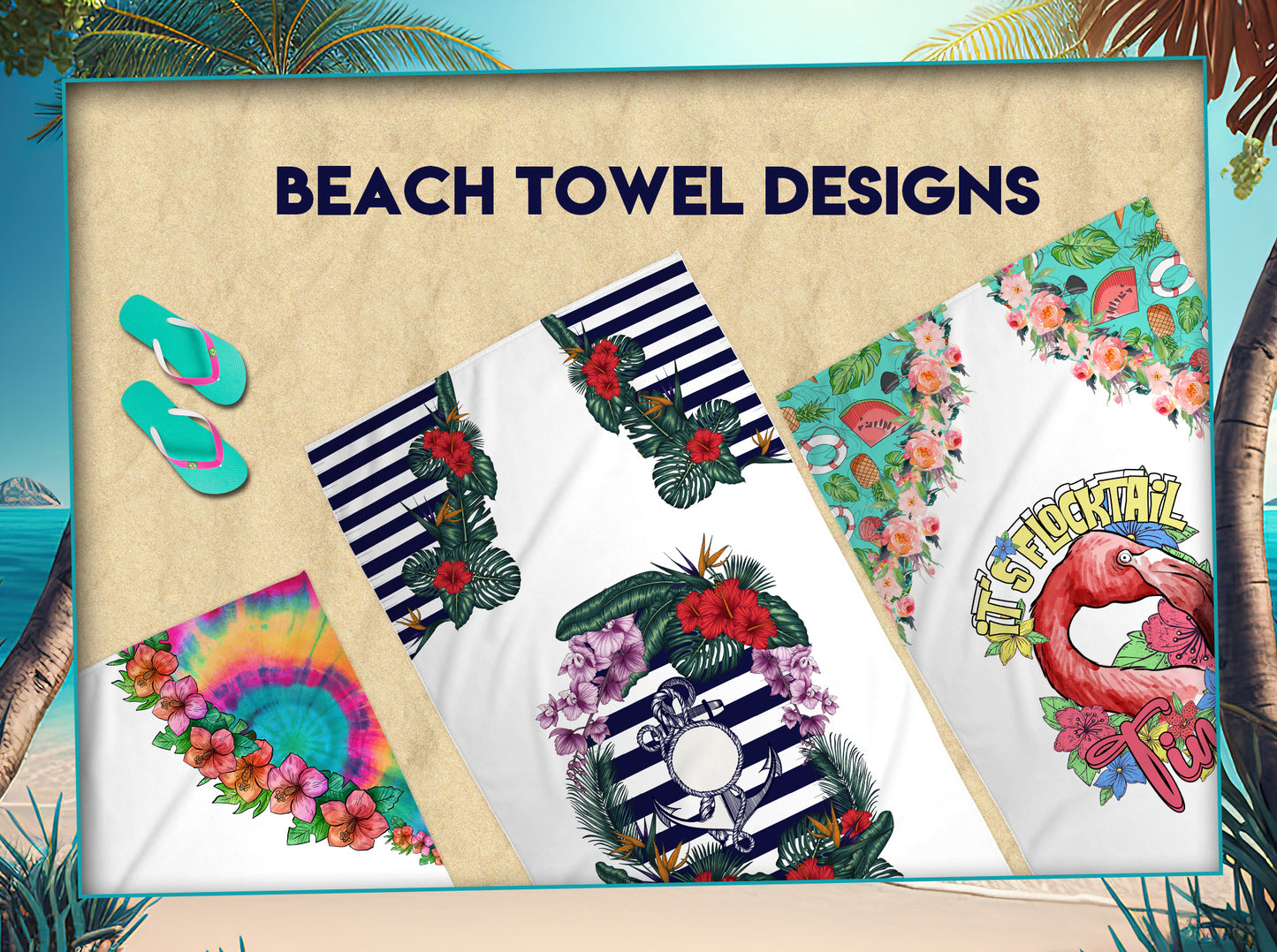 Beach Towel PNG Designs! LIMITED EDITION! Available just for 24 hours!!!