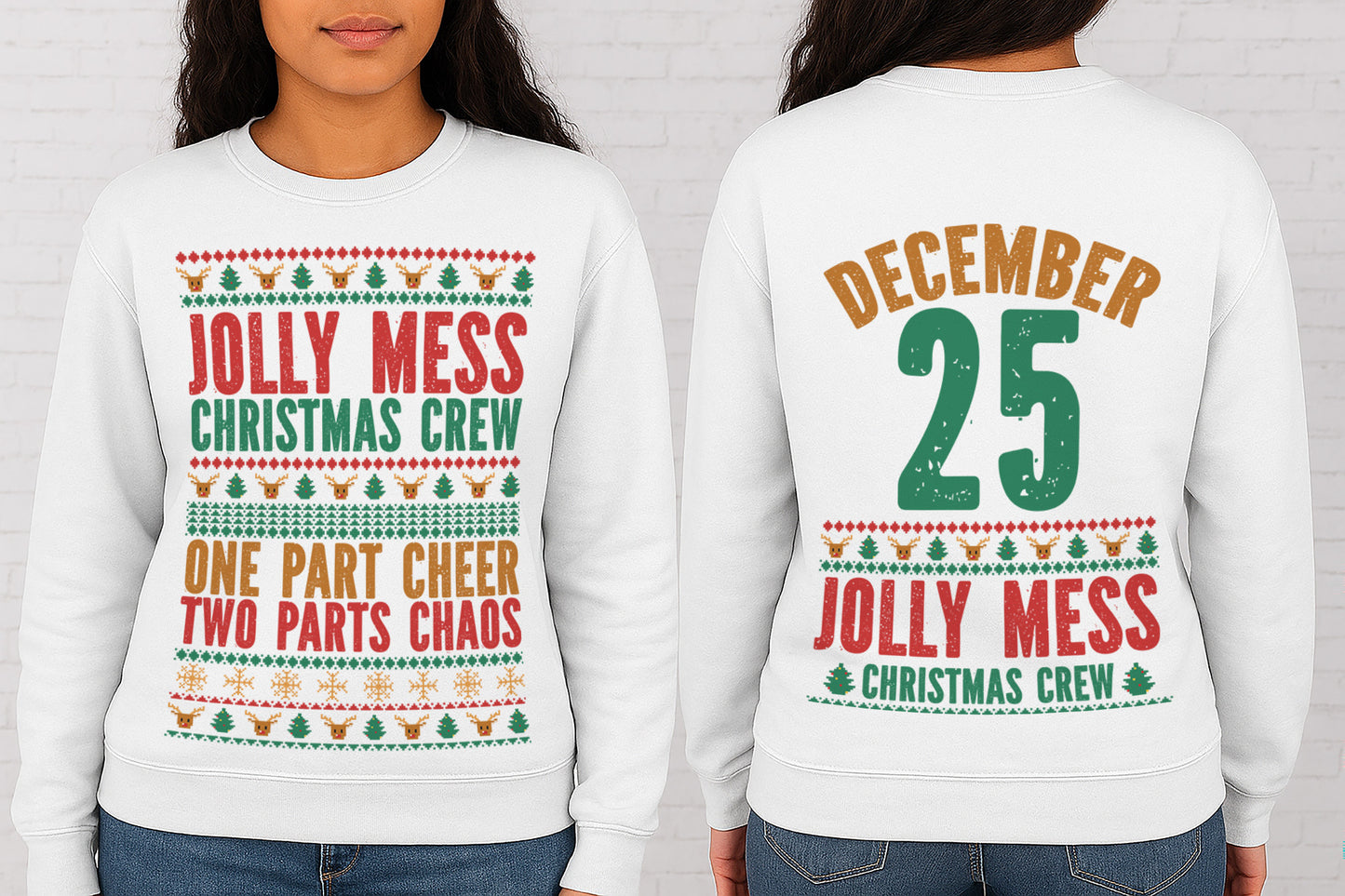 10 Designs Bundle The ultimate Christmas Crew collection Digital Designs Funny Christmas Crew Shirt Designs PNG and SVG | 10 Front & Back Holiday Sublimation PNGs | Family, Sarcastic & Festive Quotes